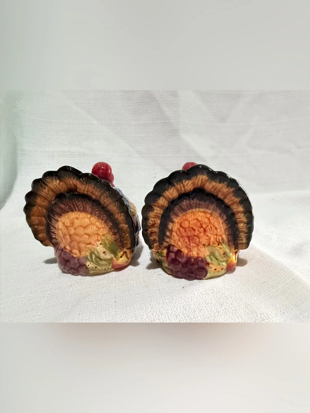 Salt & pepper Ceramic Turkey Set thanksgiving barncore grandmacore classic fall